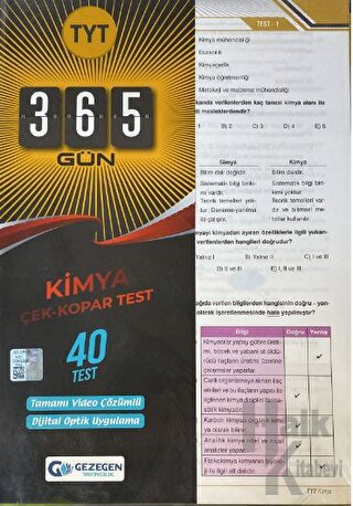 TYT 365 Gün Kimya 40 Yaprak Test
