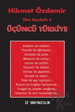Üçüncü Türkiye Tüm Eserleri 5 - Halkkitabevi