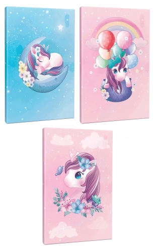 Unicorn Serisi 3lü 64 Sayfa Çizgili Okul Defteri Seti -2 - Halkkitabev