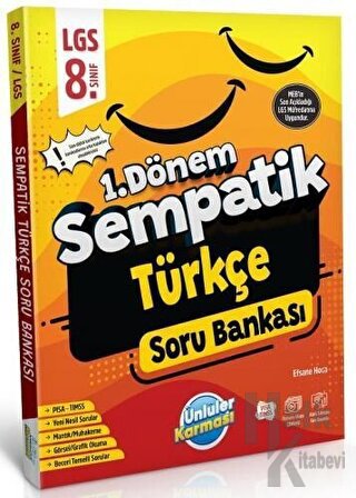 Ünlüler Karması 8. Sınıf LGS Türkçe 1. Dönem Sempatik Soru Bankası - H