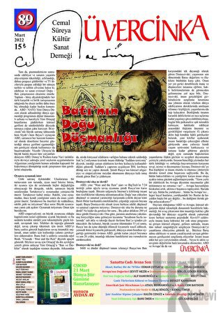 Üvercinka Dergisi Sayı: 89 - Mart 2022 - Halkkitabevi