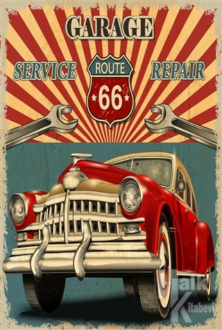Vintage Car Poster - Halkkitabevi