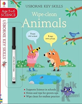 Wipe-Clean Animals 5-6 - Halkkitabevi
