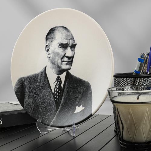 Atatürk Portre Hediyelik / Dekoratif Tabak - Ulu Önder