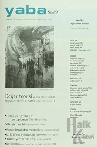 Yaba Edebiyat Dergisi Sayı: 88/89 - Halkkitabevi