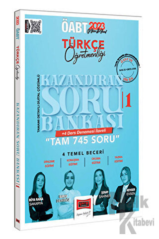 Yargı yayınları 2023 ÖABT Türkçe Öğretmenliği Kazandıran 1 Tamamı Detaylı Dijital Çözümlü Soru Bankası +4 Ders Denemesi İlaveli