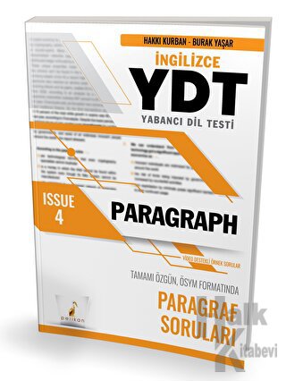 YDT İngilizce Paragraph Issue 4 - Halkkitabevi