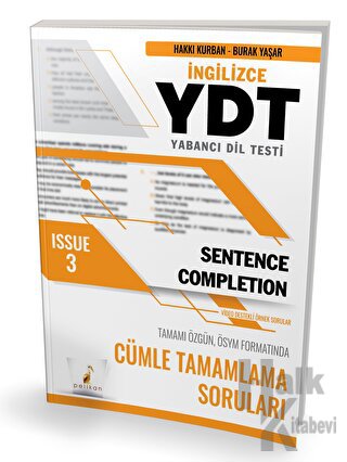 YDT İngilizce Sentence Completion Issue 3 - Halkkitabevi