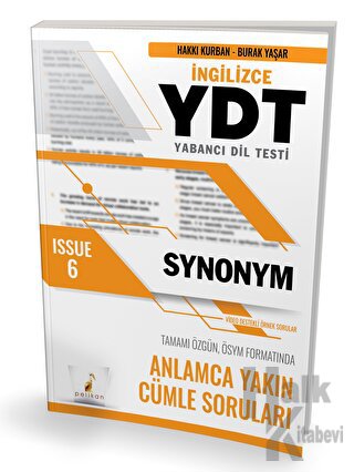 YDT İngilizce Synonym Issue 6 - Halkkitabevi