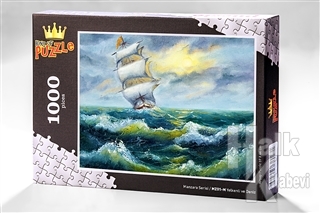 Yelkenli ve Deniz (1000 Parça) - Ahşap Puzzle Manzara Serisi - (MZ01-M