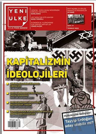 Yeni Ülke Aylık Fikir Dergisi Sayı: 17 Temmuz 2022 - Halkkitabevi