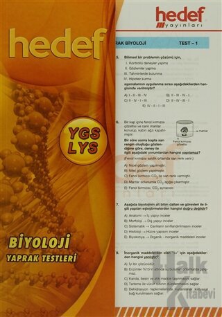 YGS-LYS Biyoloji Yaprak Testleri