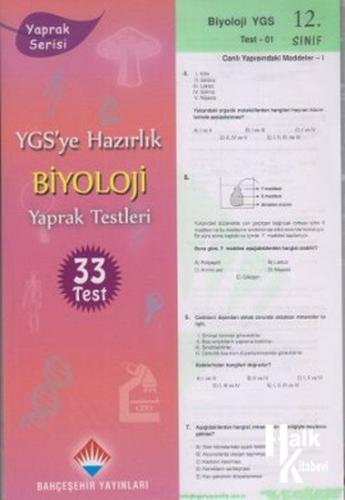 YGS'ye Hazırlık 12. Sınıf Biyoloji Yaprak Testleri