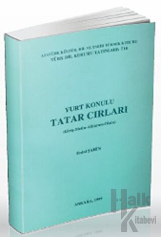 Yurt Konulu Tatar Cırları - Halkkitabevi