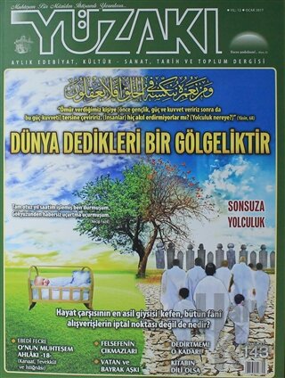 Yüzakı Aylık Edebiyat, Kültür, Sanat, Tarih ve Toplum Dergisi / Sayı:143 Ocak 2017