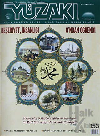 Yüzakı Aylık Edebiyat Kültür Sanat Tarih ve Toplum Dergisi Sayı: 153 Kasım 2017